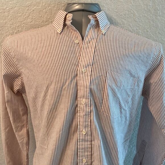 Classic chaps Ralph Lauren pinstripe button-down shirt size 16 | 34-35 - Picture 2 of 4